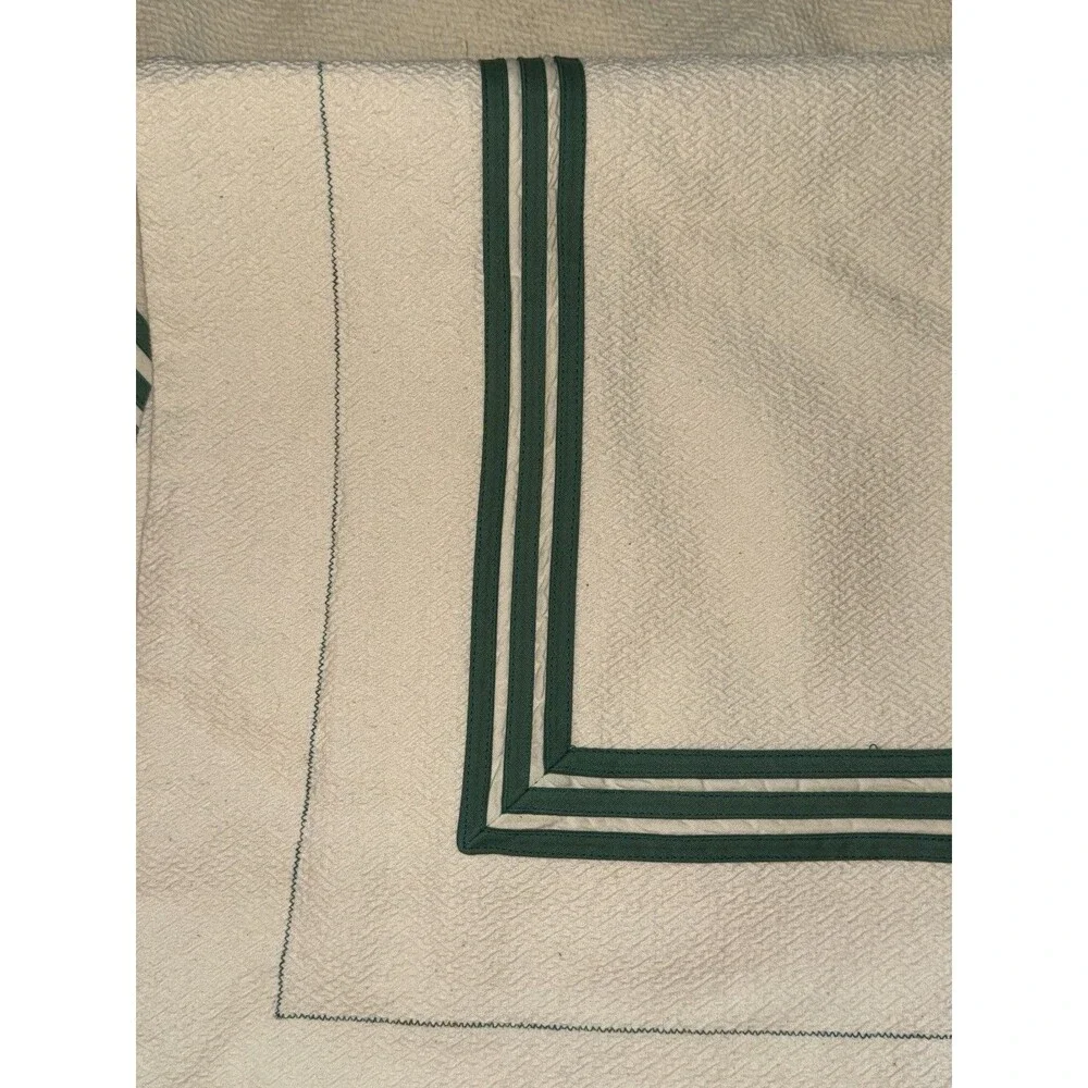 JANE WILNER Pair 2 Pillow Shams Haute Couture Linens 3 Band Tape W/ Flange